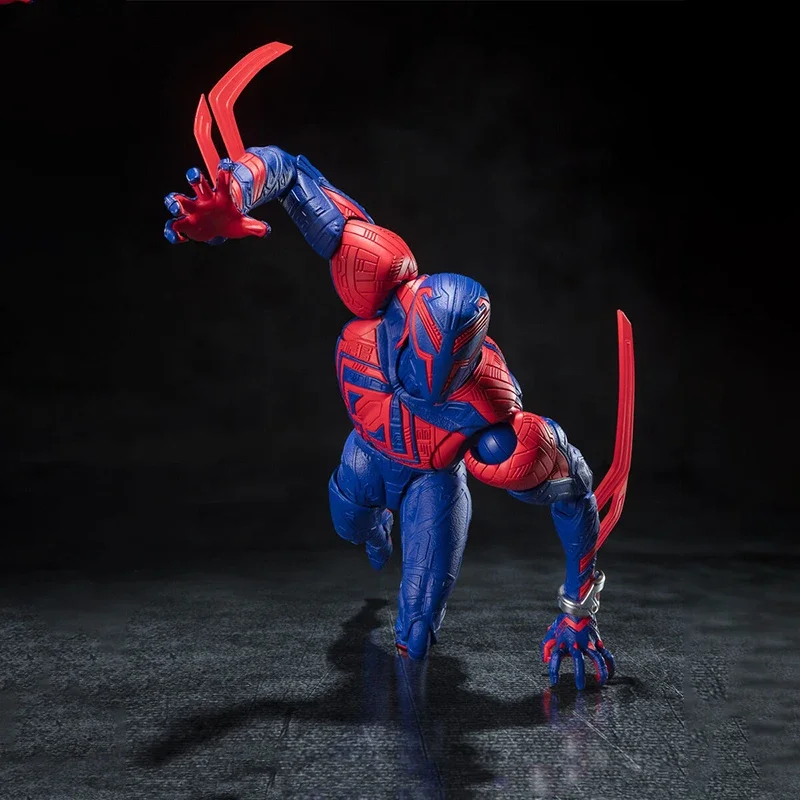 Фото Bandai S.H.Figuarts SHF SPIDER MAN 2099 ACROSS THE SPIDER VERSE Полный комплект аниме-фигурки Готовая игрушка в подарок для детей №4