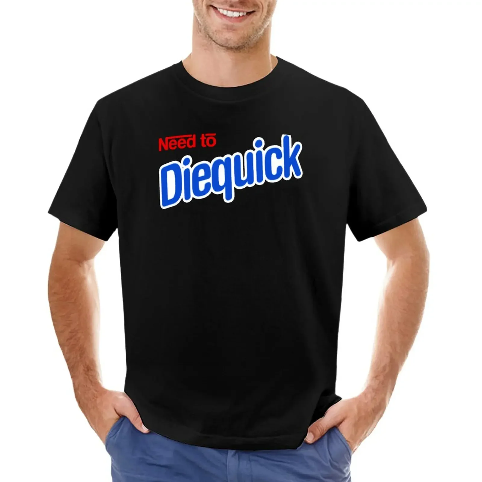 Футболка Need To Diequick, футболки, винтажная одежда, большие и высокие футболки для мужчин, Мужская Дизайнерская винтажная одежда