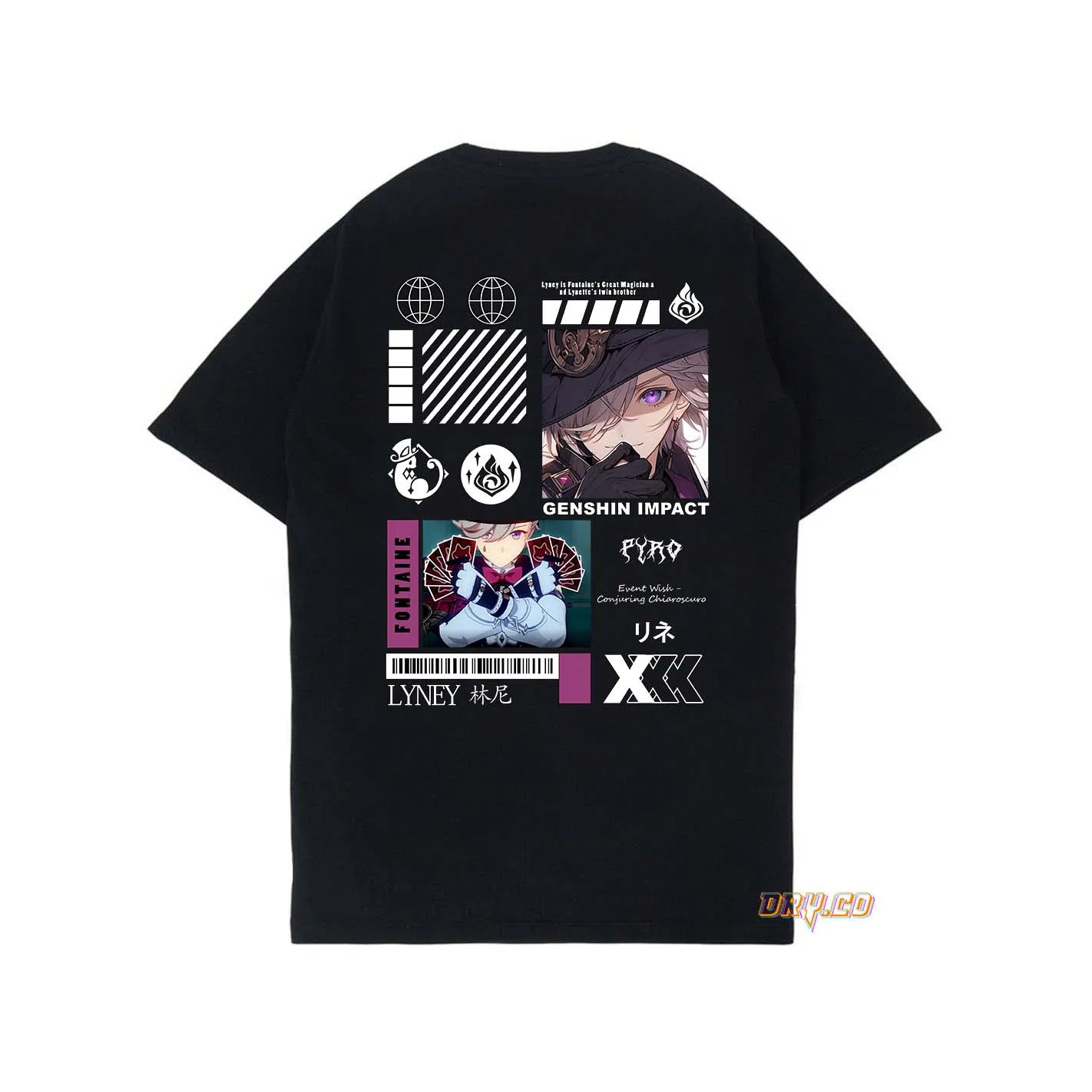 LYNEY TEEKAOS GAME GENSHIN IMPACT (Фонтейн) унисекс PRIA WANITADRYCO