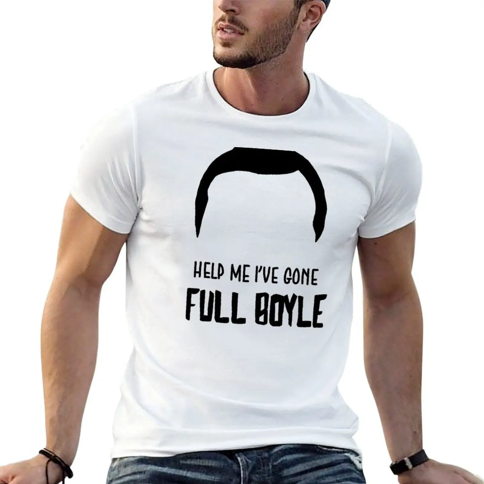 Футболка Full boyle, хлопковые футболки, мужские футболки из 100% для мужчин, белая футболка