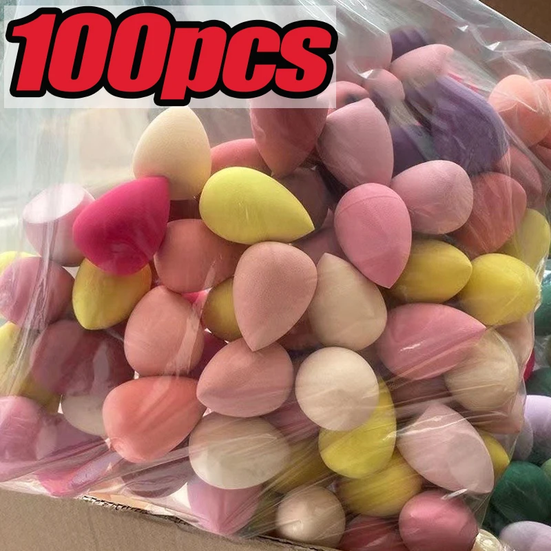 100/4 шт. мини-губка для макияжа, набор косметических спонжей в виде яйца для красоты, мягкие губки для основы под макияж, спонжи для пудры, женские аксессуары для макияжа, инструменты