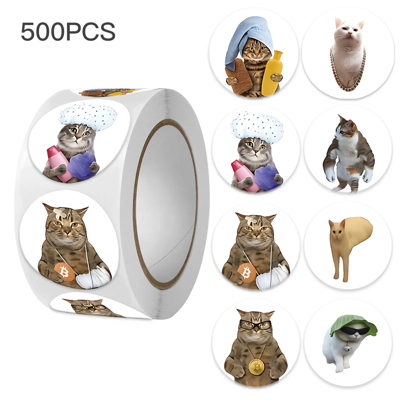 100-500 шт. забавный кот граффити эмоция мем наклейка телефон ноутбук DIY декоративная водонепроницаемая наклейка детская игрушка Декор