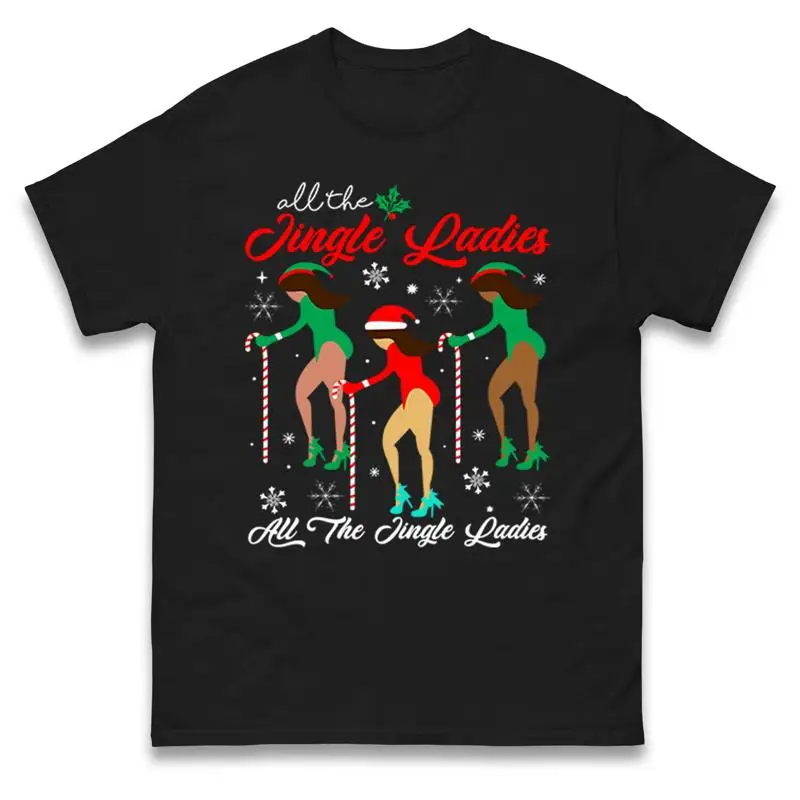 All The Jingle Ladies Merry Christmas Футболка Elf Sugarcane Забавная