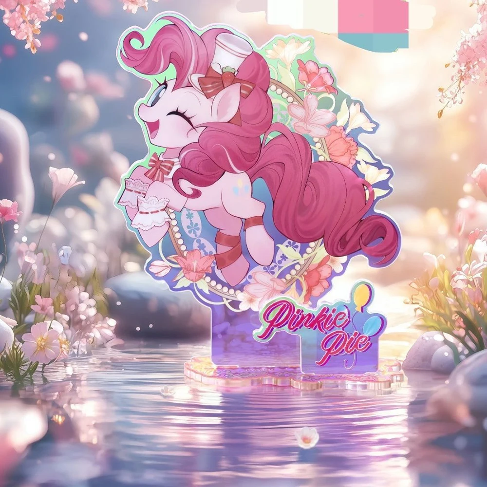 Фото Kawaii аниме «Мой маленький пони», мультяшная подставка, хорошие подарки для фанатов, детский пирог Pinkie Pie Fluttershy Rarity Applejack Twilight Sparkle №3