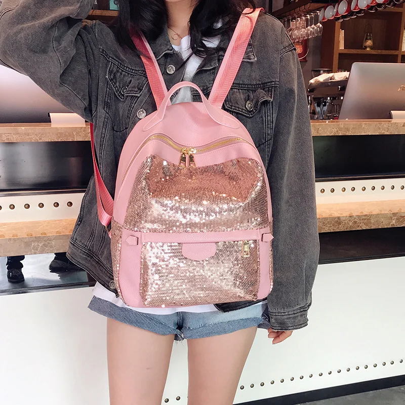 Фото Payet Kualitas Tinggi Pu Wanita Ransel Fashion Tas Sekolah Remaja Gadis Mahasiswa Wanita Mochila №2
