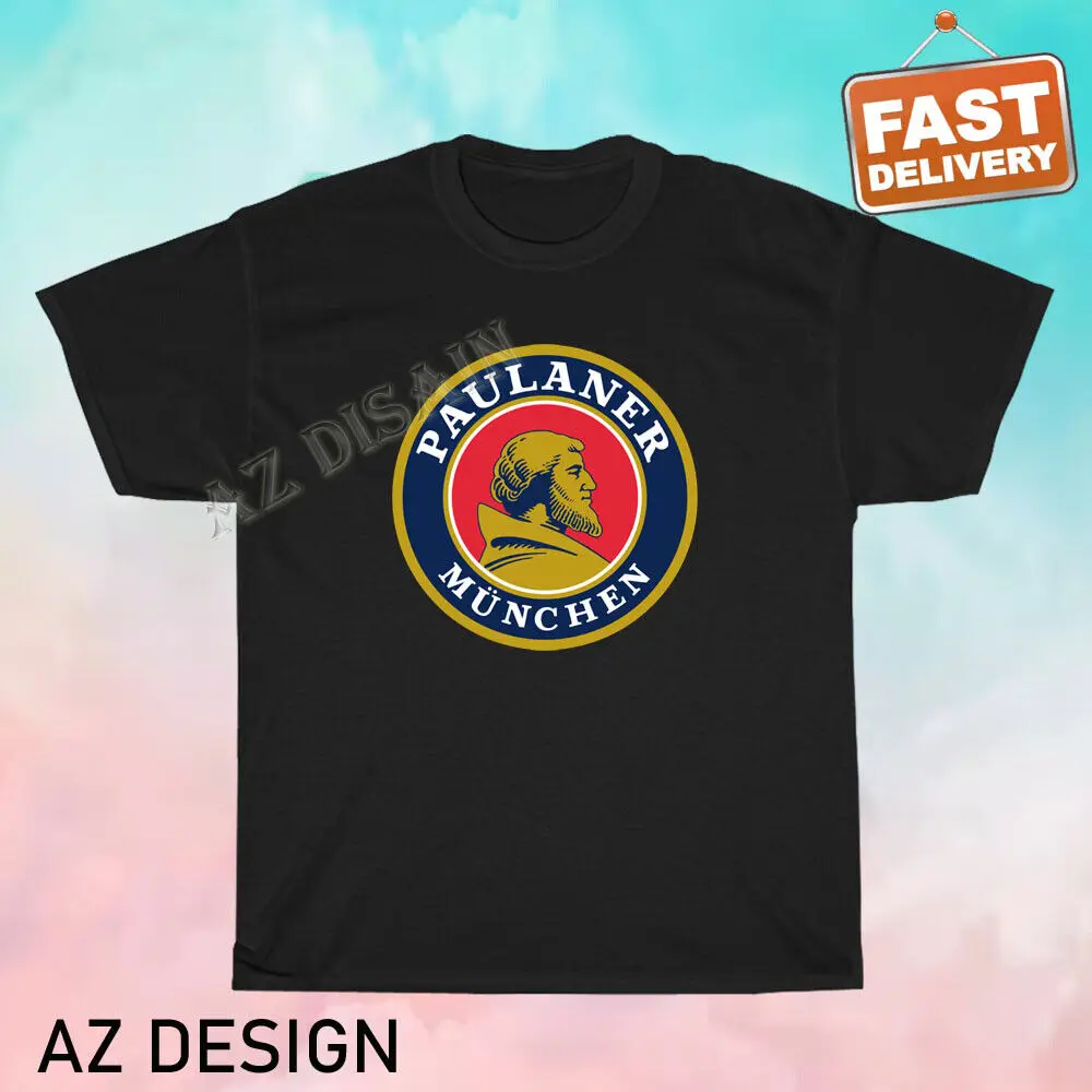 Новая футболка с логотипом Paulaner, забавная, размеры от S до 5XL