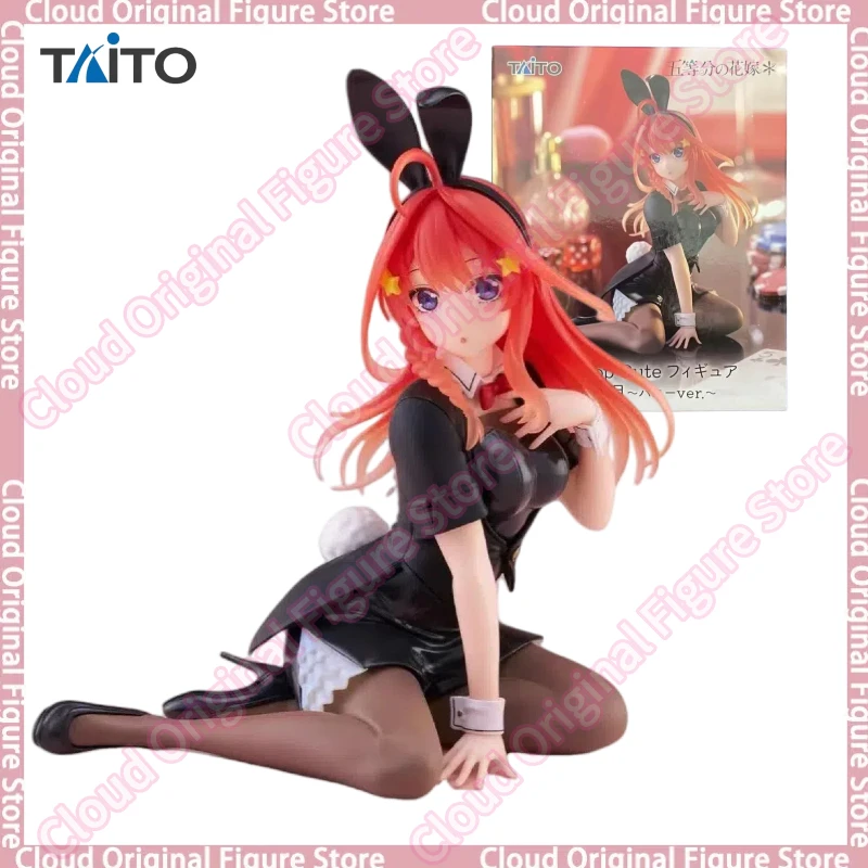В наличии 100% оригинал TAITO Desktop Cute Gotoubun No Hanayome 13 см Nakano Itsuki Bunny Girl Модель Коллекция Кукла Игрушка в подарок