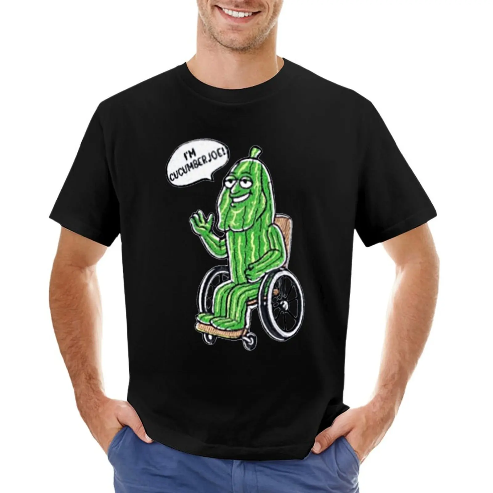 Я огурец Джо! Футболка coolshirtzcold (репродукция) для мальчиков, белая футболка с короткими рукавами на заказ, мужская одежда