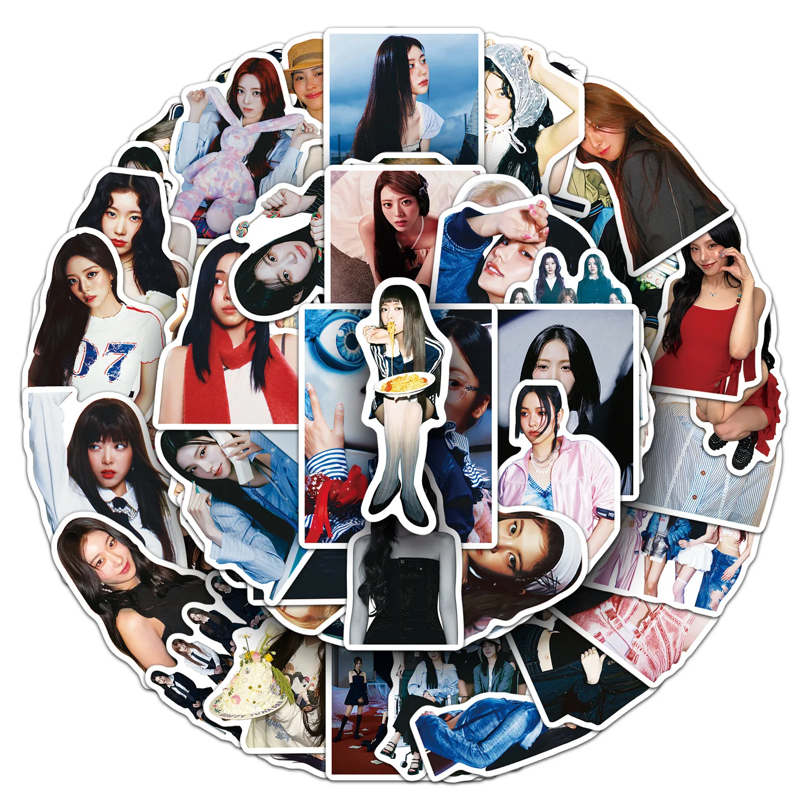 50 шт. наклейки ITZY для девочек, изысканные модные звезды Yeji, корейская группа, периферийные устройства для компьютера, чашка для воды, чехол для мобильного телефона Классические игрушки
