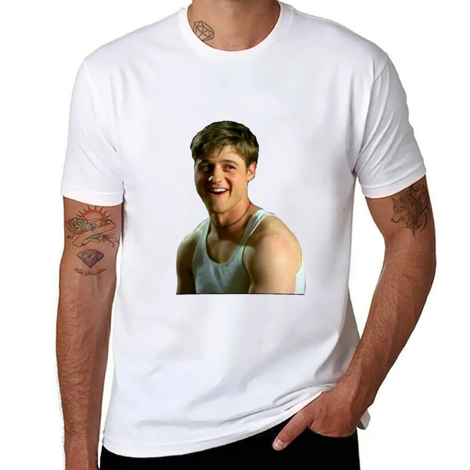Футболка Ryan atwood the oc, забавные футболки, мужские футболки для мужчин, хлопковая забавная хлопковая футболка, футболка из 100%