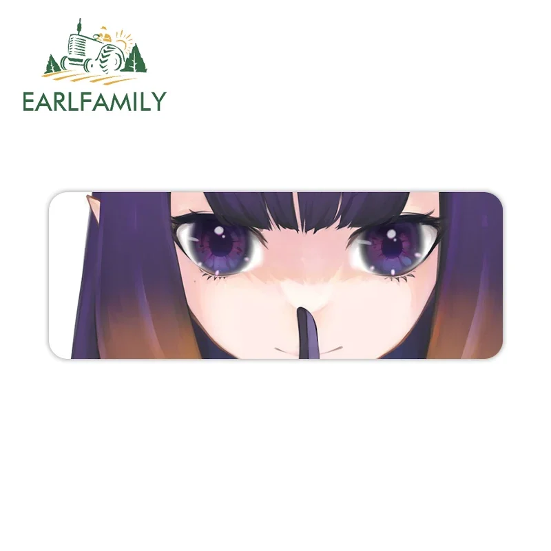 EARLFAMILY 13 см X 4,8 см Папороть Peeker наклейка Chibi Girl Eyes авто наклейки JDM солнцезащитный крем багажник JDM винил интересный декор