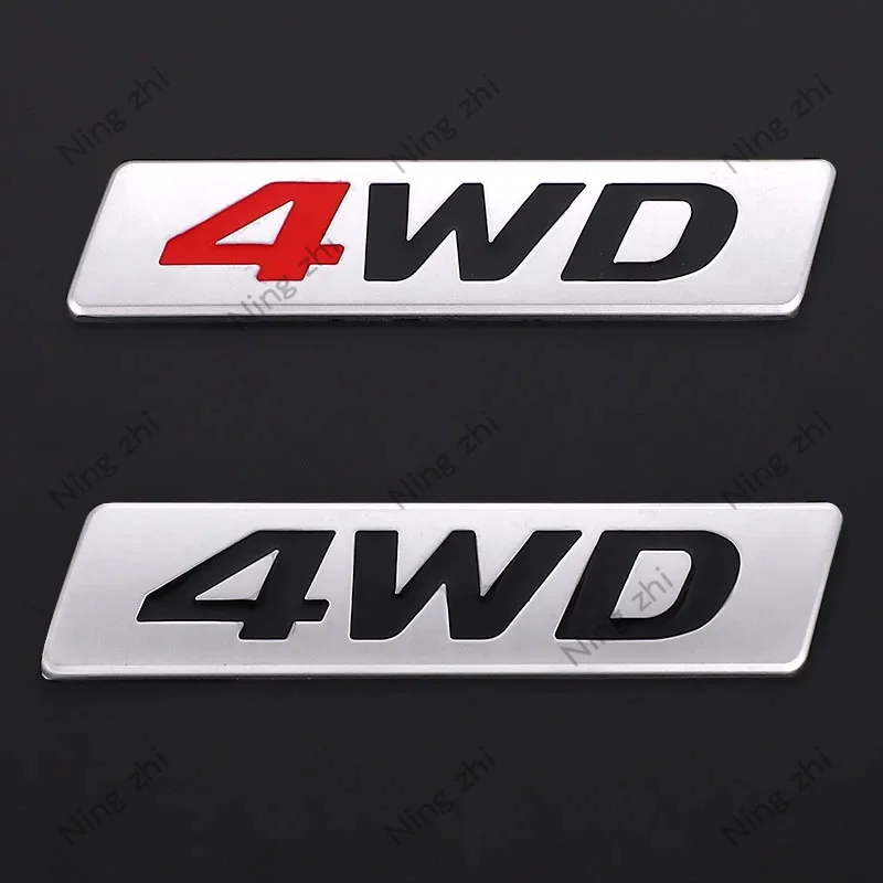 3D металлическая наклейка 4WD эмблема 4X4 значок наклейки для Honda CRV Accord Civic Suzuki Grand Vitara Swift Mitsubishi ASX Outlander Lada Внешние аксессуары