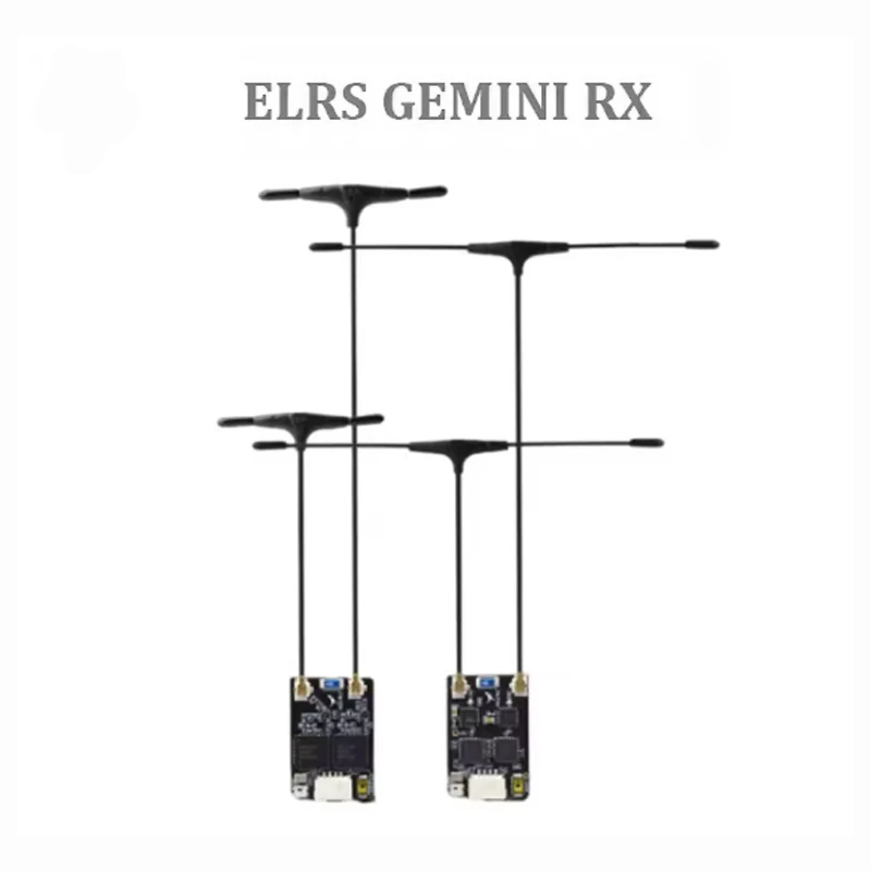 Фото HGLRC ELRS GEMINI RX двойной приемник 2,4G/915 МГц для радиоуправляемого самолета FPV Дрон дальнего действия №3