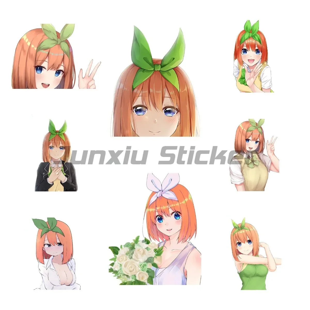 Yotsuba Nakano 5, Toubun No Hanayome, автомобильная наклейка, доска для серфинга, наклейка на окна, водостойкая виниловая наклейка для автомобиля