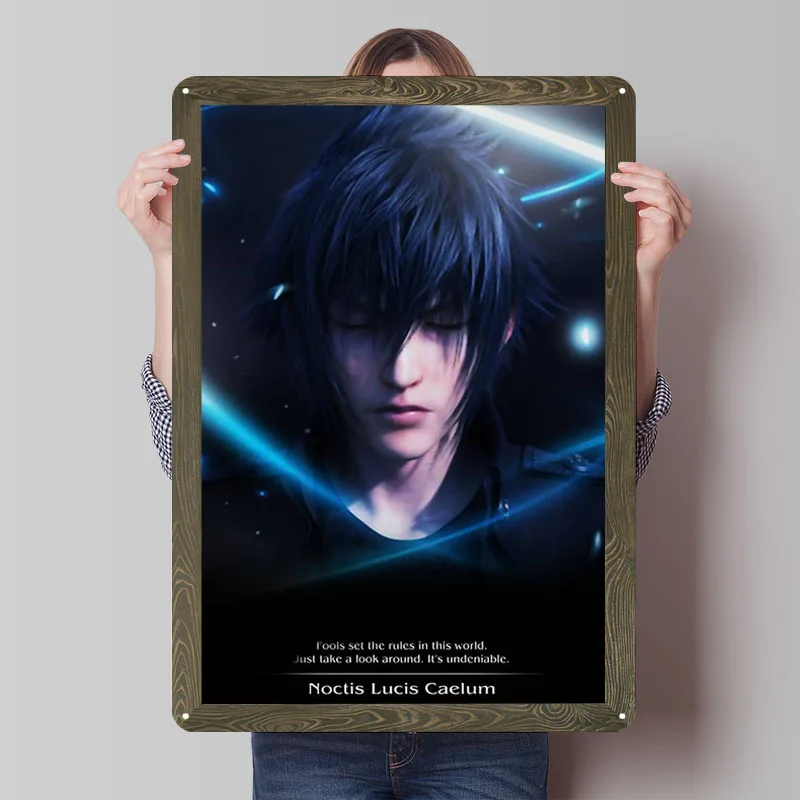 Noctis FF Versus XIII жестяные знаки, постер с видеоиграми, постер, украшения для дома, украшение для гостиной, домашний декор, настенная художественная роспись