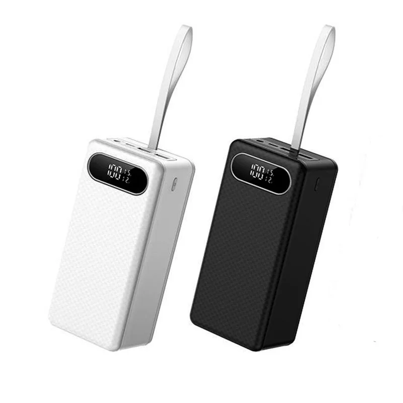 Фото Выход порта постоянного тока 21X18650 аккумулятор быстрая зарядка PD USB 22,5 Вт коробка внешнего аккумулятора со штативом цифровой дисплей съемный экран №2