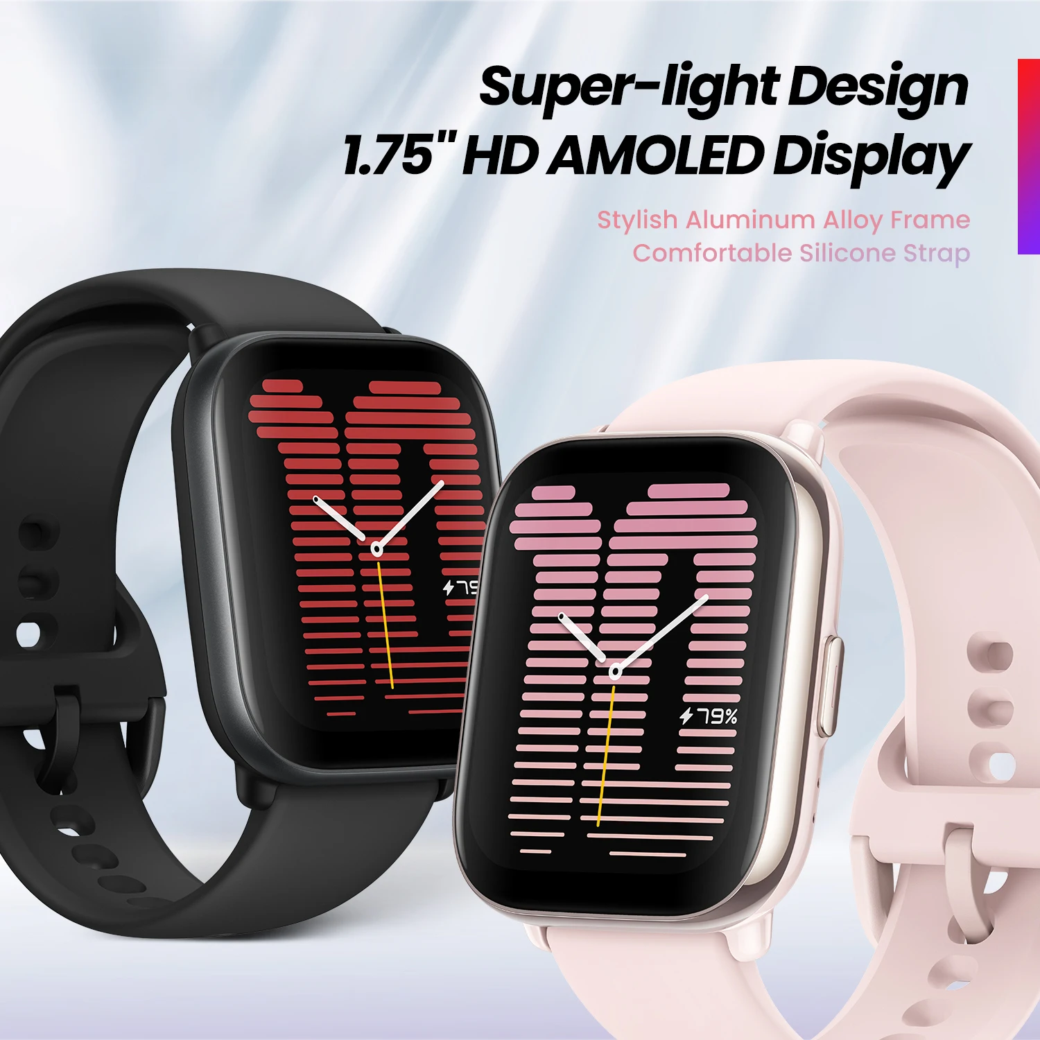 Фото Смарт-часы Amazfit Active, 42 мм, 120 + спортивные, 14 дней без подзарядки №2