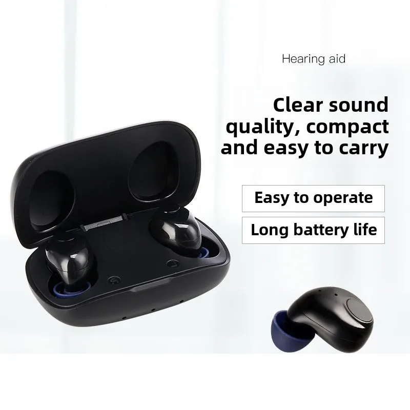 Слуховой аппарат Bluetooth, 16-сегментная регулировка, усилитель звука, шумоподавление для глухоты, умеренная потеря слуха