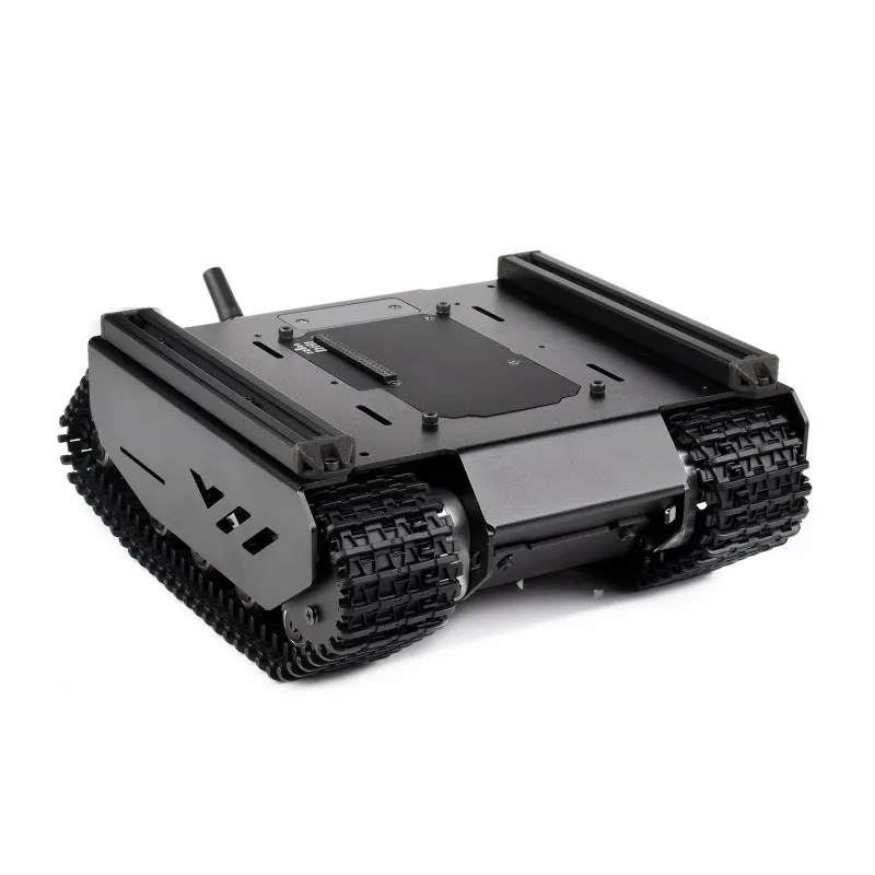 Гибкий и расширяемый внедорожный гусеничный UGV, поддержка нескольких узлов, с внешними направляющими и вспомогательным компьютером ESP32