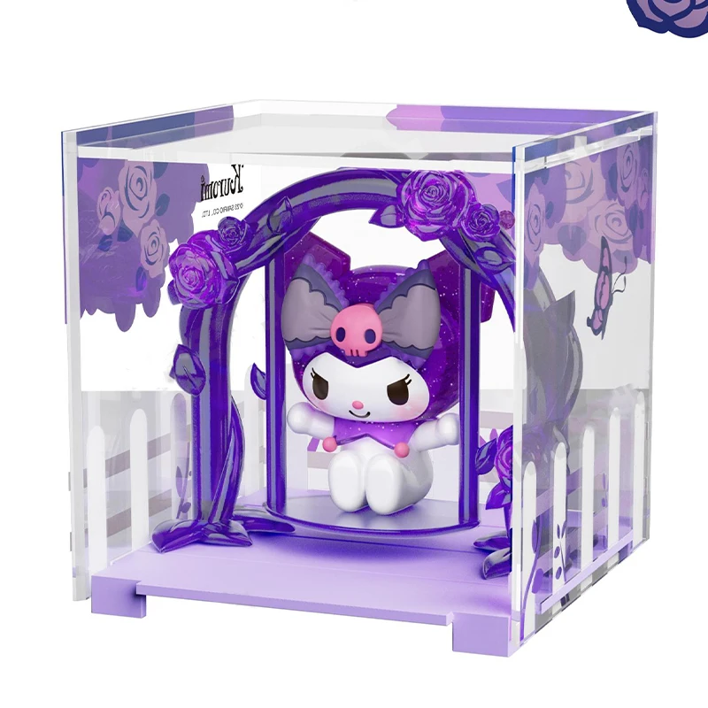 Фото Sanrio глухая коробка Kuromi мечта розы Сад серии микро бокс необычное украшение подарок на день рождения Kawaii аниме периферийный №5