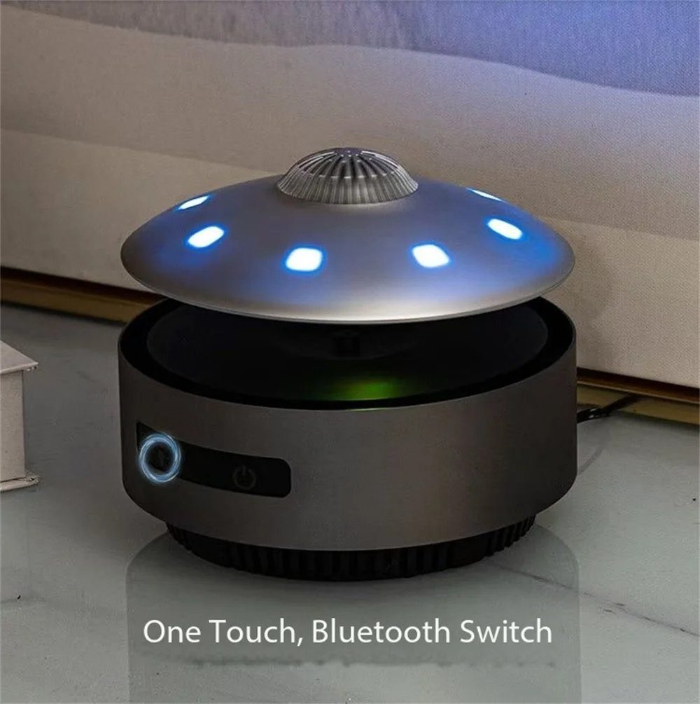 Фото HCNT Maglev НЛО аудио Bluetooth черная технология аудио украшение рабочего стола Рождественский подарок праздничный подарок №2