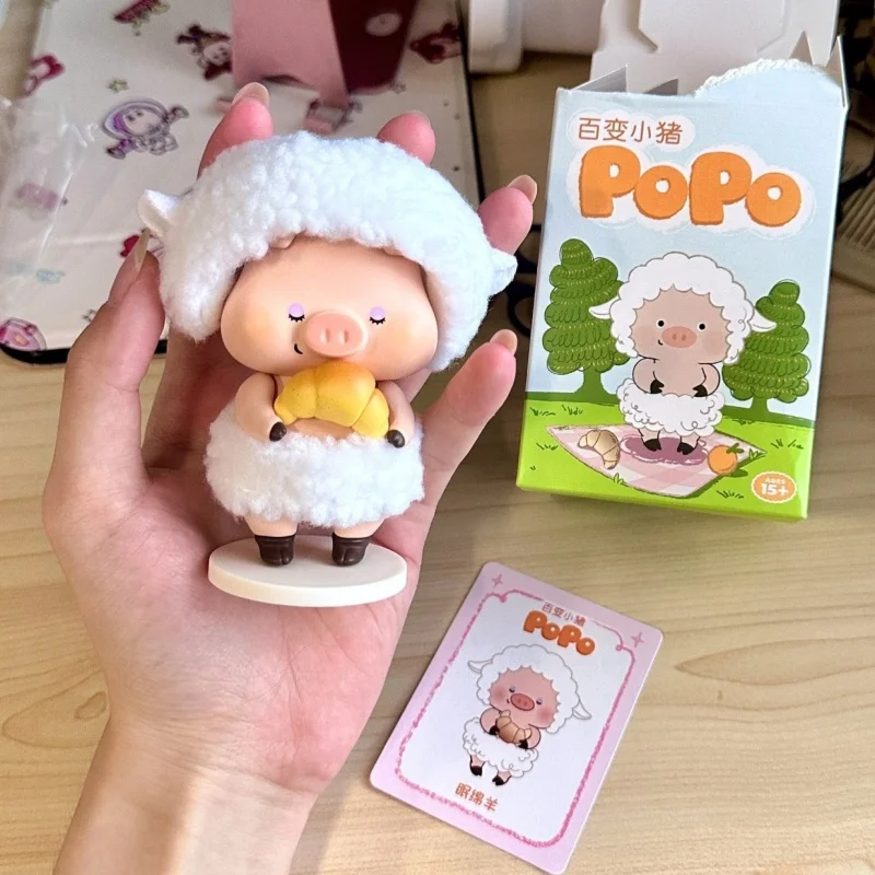 8 см Свинья Popo Animal Series слепая коробка игрушка Caja Ciega Guess сумка девушка аниме персонаж милый подарок на день рождения девушке-сюрприз загадочная коробка