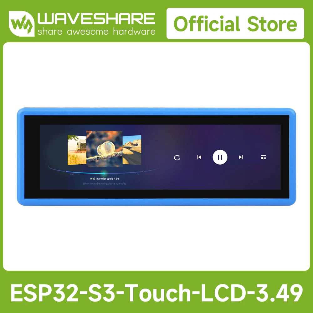 Высокопроизводительная макетная плата Waveshare ESP32-S3 с 3,49-дюймовым емкостным сенсорным дисплеем IPS 172×640, двухъядерный ESP32-S3R8