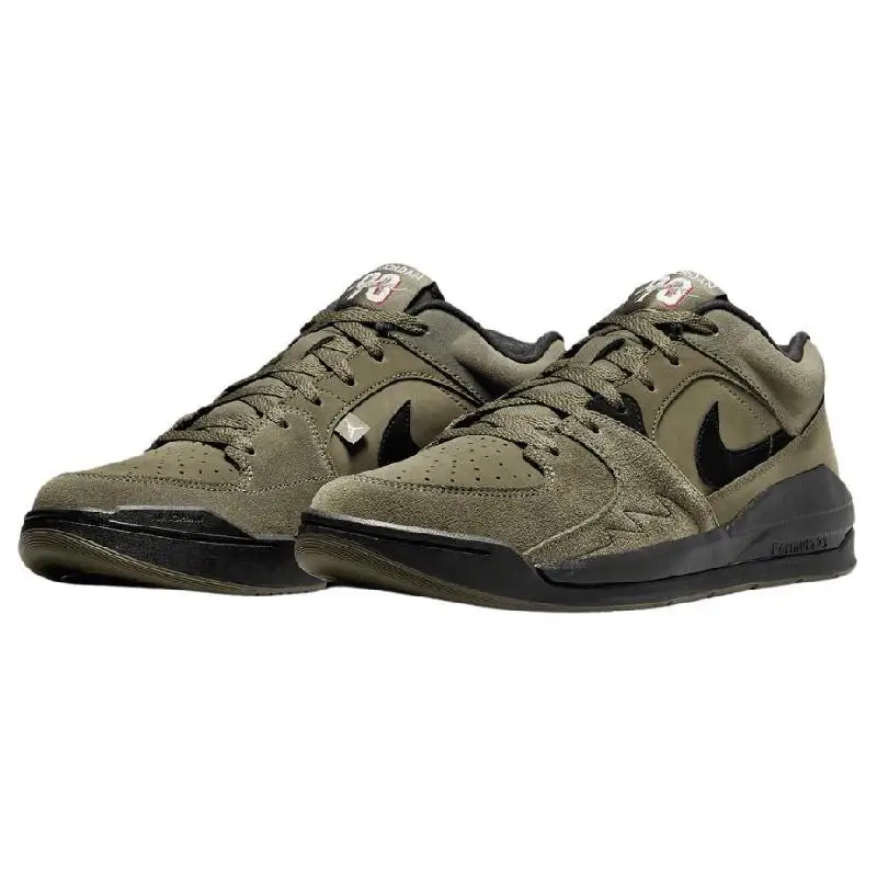 Фото Кроссовки Nike Jordan Stadium 90, цвет оливковый черный №4