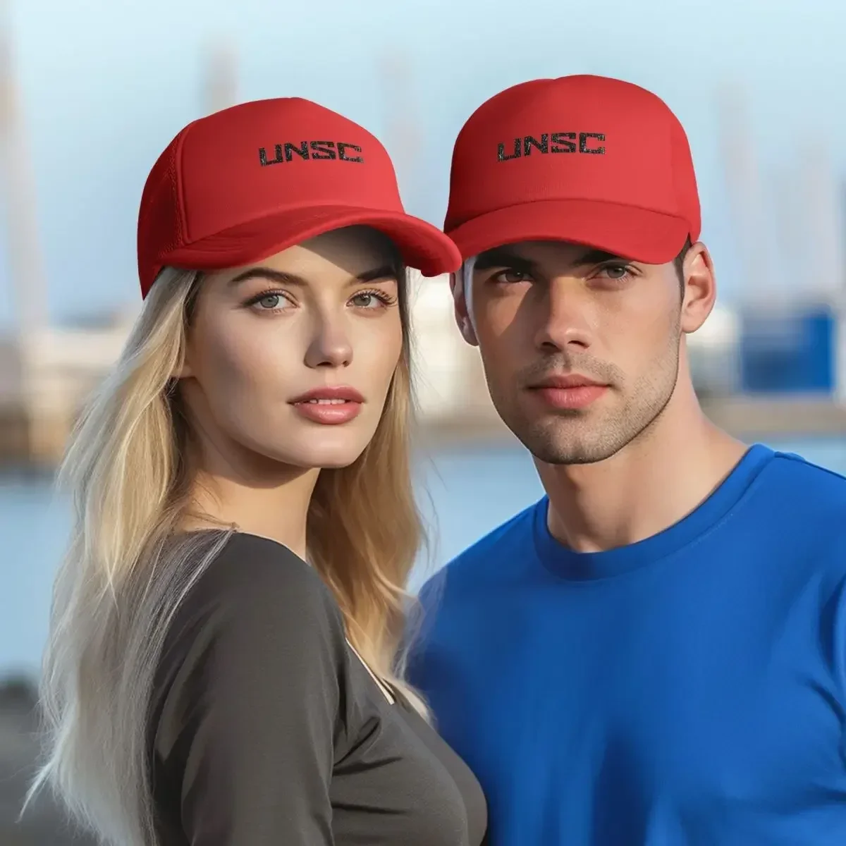 Halo UNSC изношенные сетчатые бейсболки с логотипом Snapback, модные бейсболки, дышащие повседневные бейсболки, уличные мужские и женские кепки (art.: 3920cf139a858) - 3920cf139a858