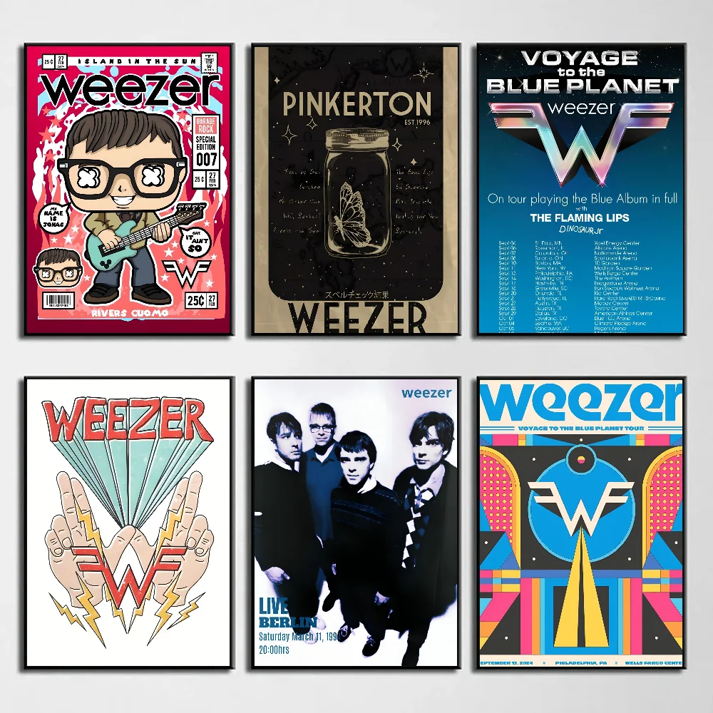 Фото Певец Weezer плакат с бумажным принтом для дома, спальни, входа, бара, кафе, художественная живопись, украшение №2
