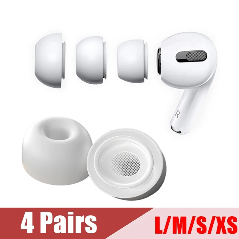 1-4 пары, силиконовые насадки для наушников XS/S/M/L