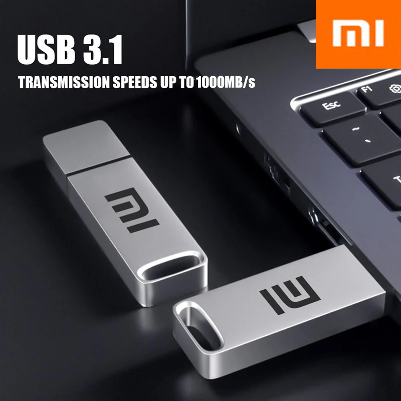 USB-флеш-накопитель Xiaomi Pen Drive 3.1 2 ТБ, высокоскоростной переносной металлический USB-накопитель большой емкости на 1 ТБ для устройств хранения компьютеров (art.: 3920c67f78ca4) - 3920c67f78ca4
