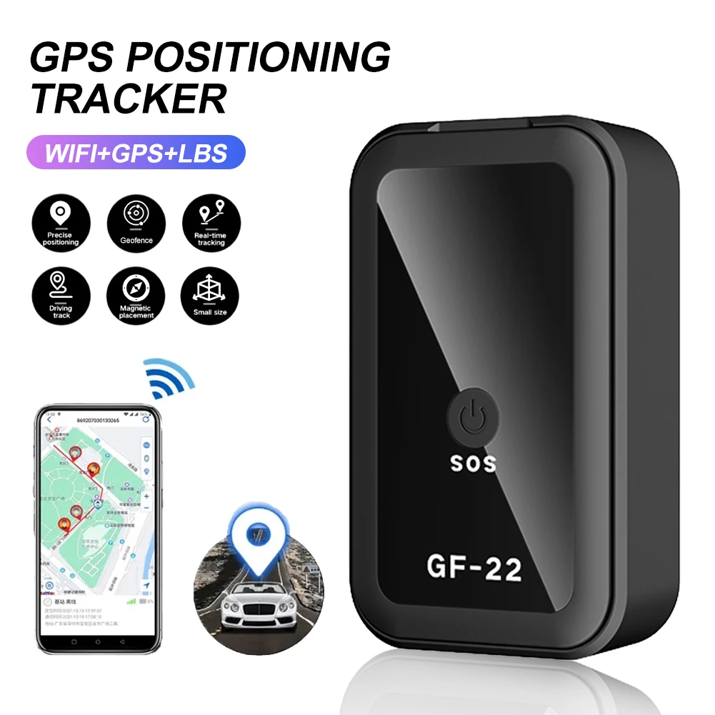 GF22 GPS-трекер, устройство отслеживания в режиме реального времени, магнитный Противоугонный позиционер, Автоматическая сигнализация, История маршрута