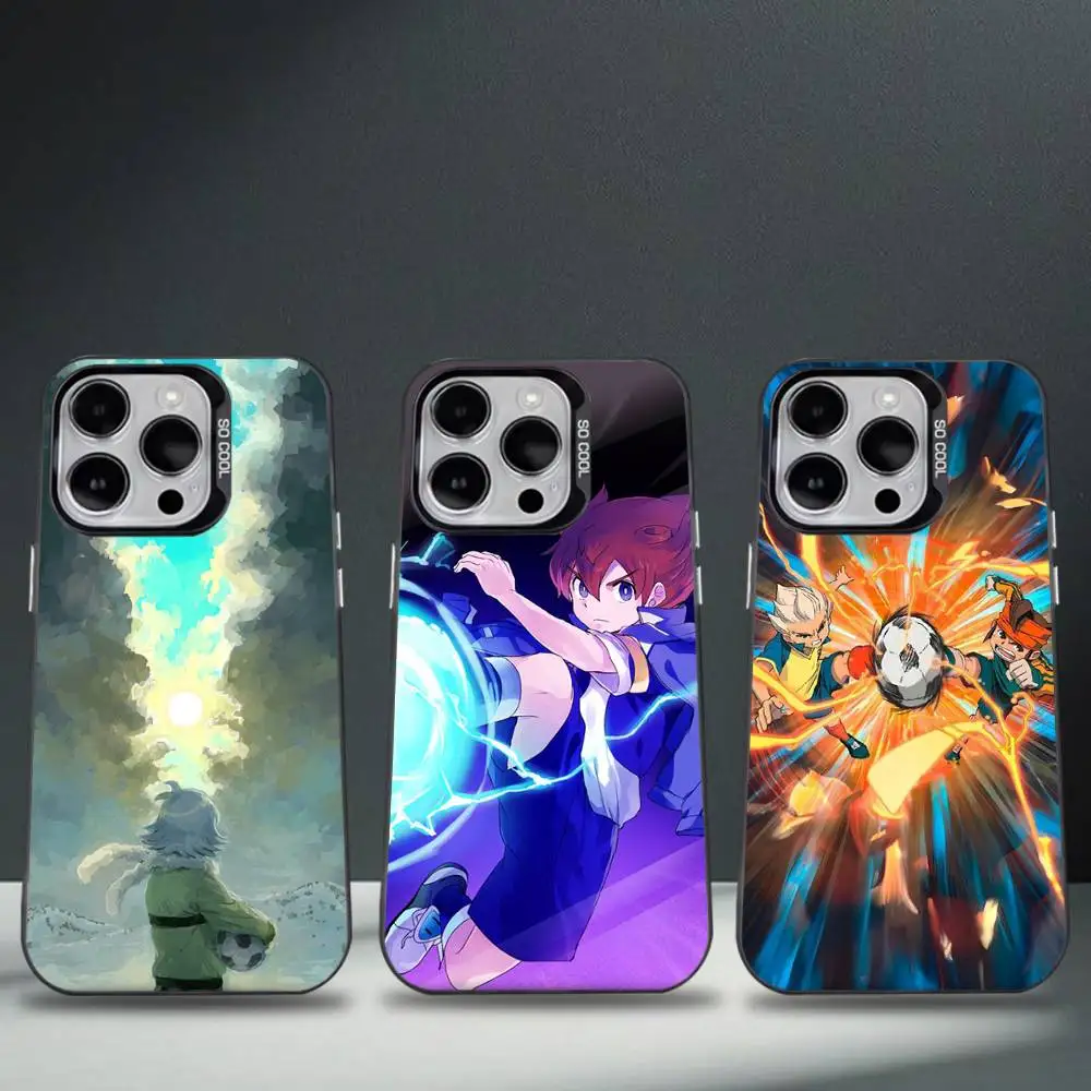 Чехол для телефона Football I-InazumaS Eleven 11, для iPhone 16,15,14,13,12,11,8,7, Pro, Max, Plus, Mini, XS, SE Anti Fall Black, Matte Hard