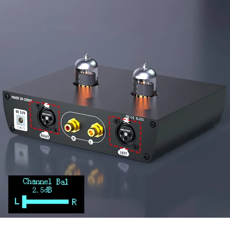 12 В постоянного тока, балансировочный одиночный-гоночный HD HIFI XLR вход для настольного ПК Penguat без потерь TPA6120 OPA1612 6N3, тумблер для наушников (art.: 3920c610713a6) - 3920c610713a6