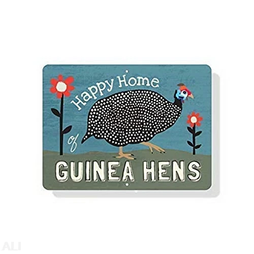 Металлический знак Kexle Happy Home, знак гвинейских кут, домашний декор, металлический жестяной знак, предупреждающий знак 8X12, домашний декор, синий