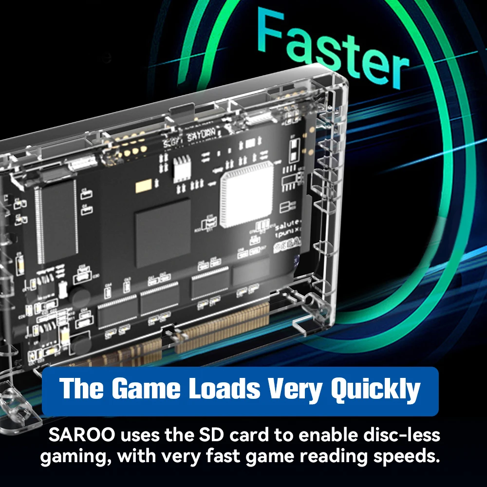 Фото Новый загрузчик Saroo SS HD для Sega Saturn Game Reader Cartridge Поддержка менографических карт TF Play Games 64G с 220+ играми Plug and Play №5