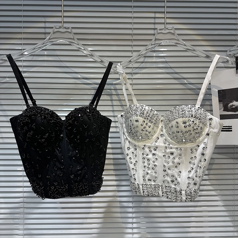 Женская одежда Ropa Camis Сексуальные укороченные топы Женский корсет Роскошный топ на бретелях Женская рубашка Harajuku Shaper Blusa Bralette Push Up Bra