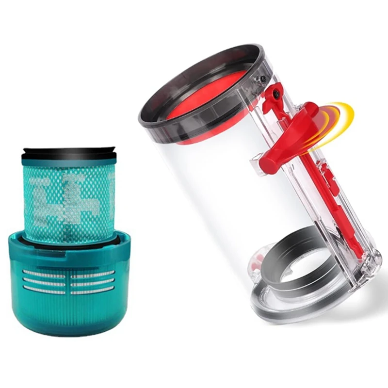 Комплект для пылесоса Dyson V11 V15 SV14 SV15 SV22, пылесборник, фильтр НЕРА, кнопка переключения, сменные детали