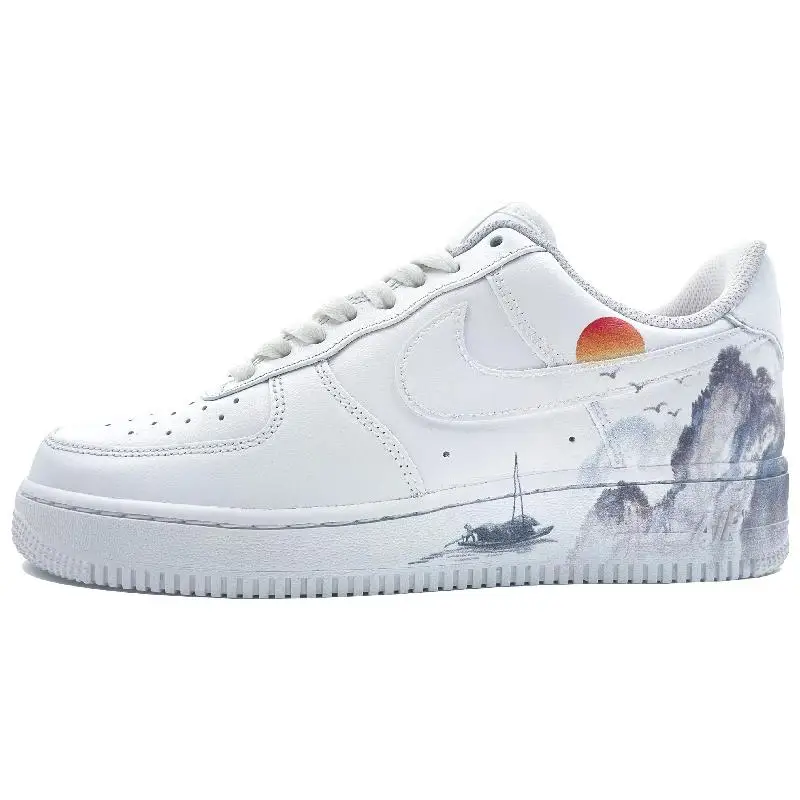 【Настроить】Nike Air Force 1 Обувь для скейтбординга Кроссовки унисекс CW2288-111