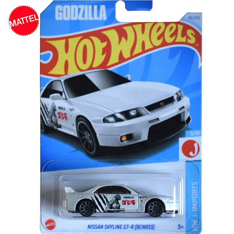 Оригинальный Mattel Hot Wheels C4982 Car 1/64 металлический литый под давлением автомобиль Nissan Skyline GT-R BCNR33 Игрушки для мальчиков коллекция подарок на день рождения