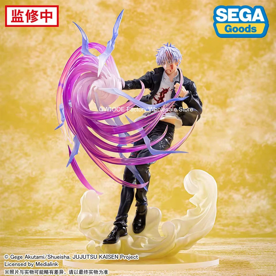 Фото Оригинальная фигурка SEGA Luminasta Jujutsu Kaisen 20 см Gojo Satoru из ПВХ, Коллекционная игрушка для мальчика, оптовая продажа Qwiooe №4