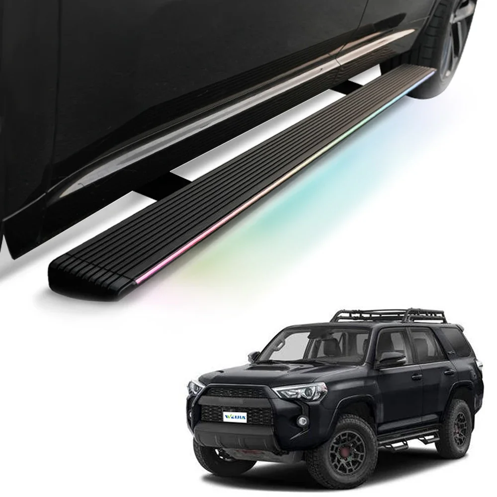 WEIJIA выдвижные электрические боковые ступеньки для Toyota 4Runner, силовая подножка, размер доски, боковая ступенька, алюминиевый аксессуар
