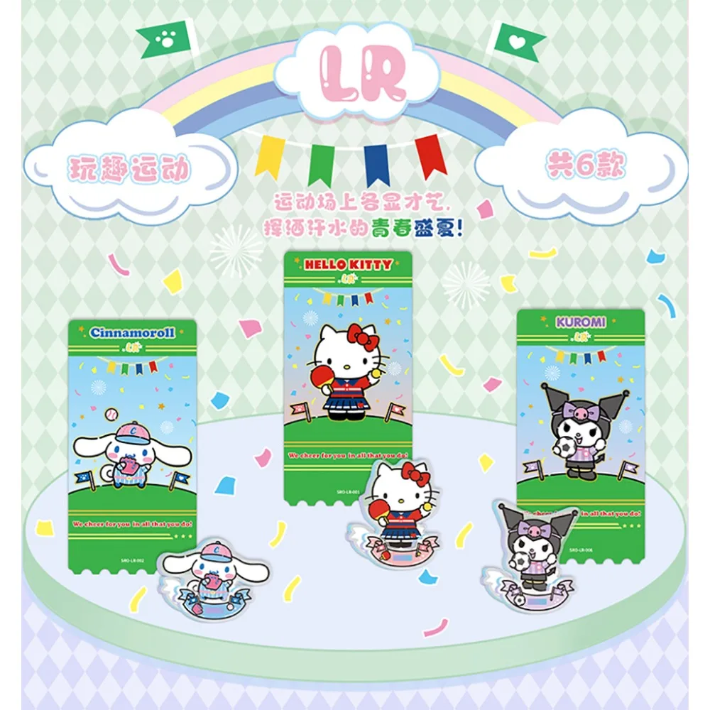 Фото Kabao натуральная Sanrio, милая забавная акриловая подставка, модель, периферийные устройства в стиле аниме, семейные фигурки со звездами, красочные радостные украшения для стола, подарки №4