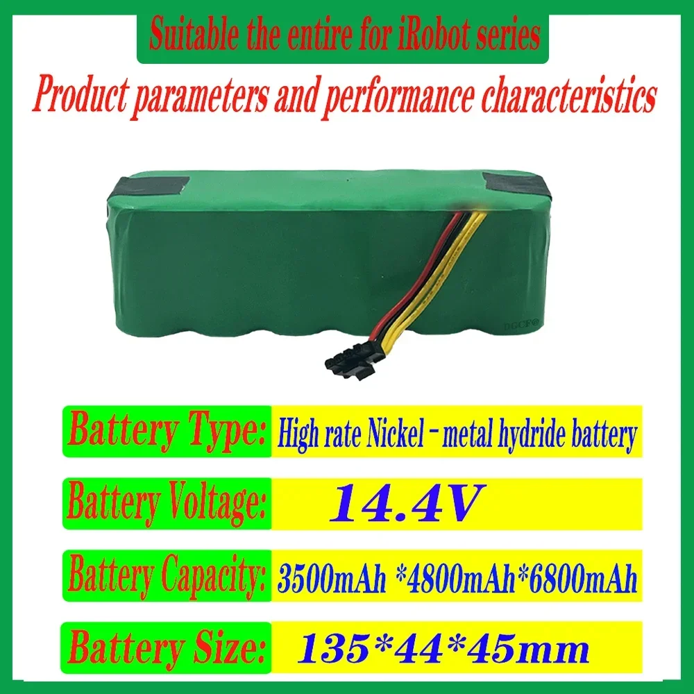   Для Panda x500 Dibea x500 x580 x900 Haier T322 T321 T320 пылесос CR120 CR121 CR540 аккумуляторы 14,4 В 6800 мАч аккумулятор (art.: 3920d0b5aefbf) - 3920d0b5aefbf