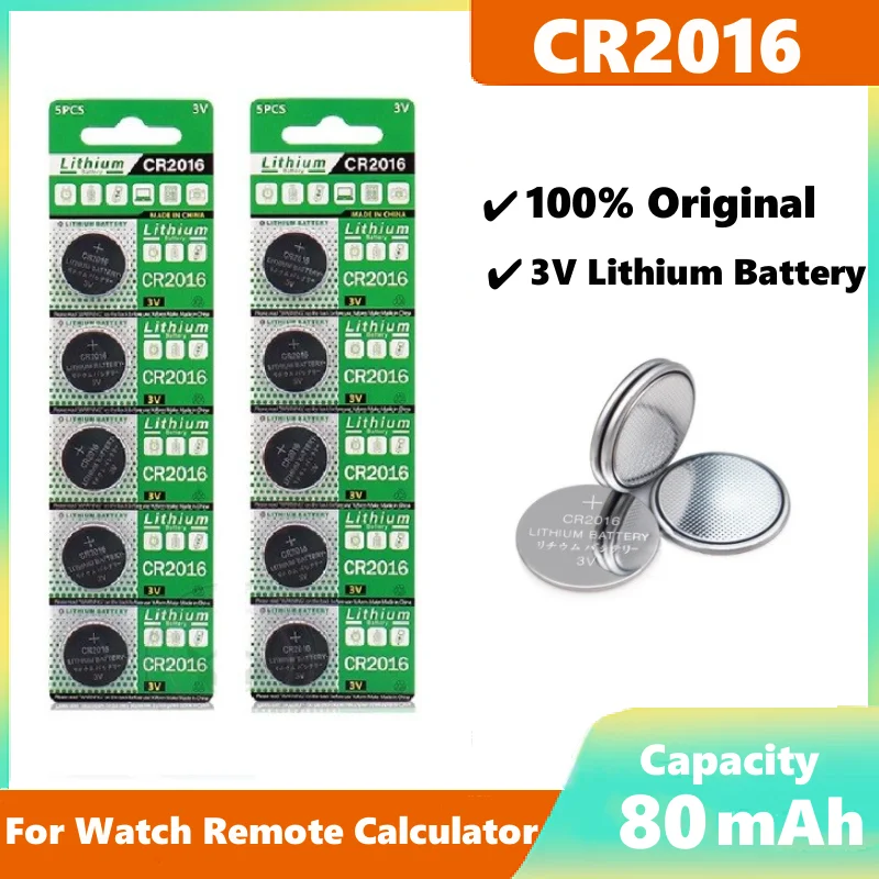 CR2016 литиевая батарея таблеточного типа DL2016 BR2016 DL2016 LM2016 3V CR 2016