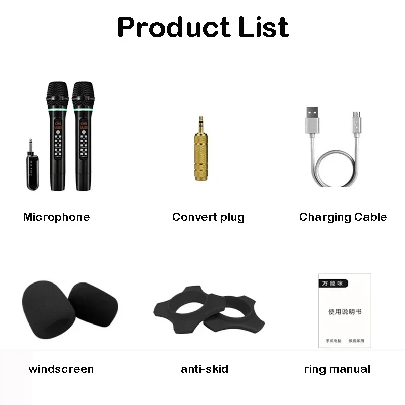 Фото Профессиональный UHF беспроводной микрофон ручной Bluetooth микрофон для караоке запись домашняя вечеринка пение для автомобильного динамика Лидер продаж №5