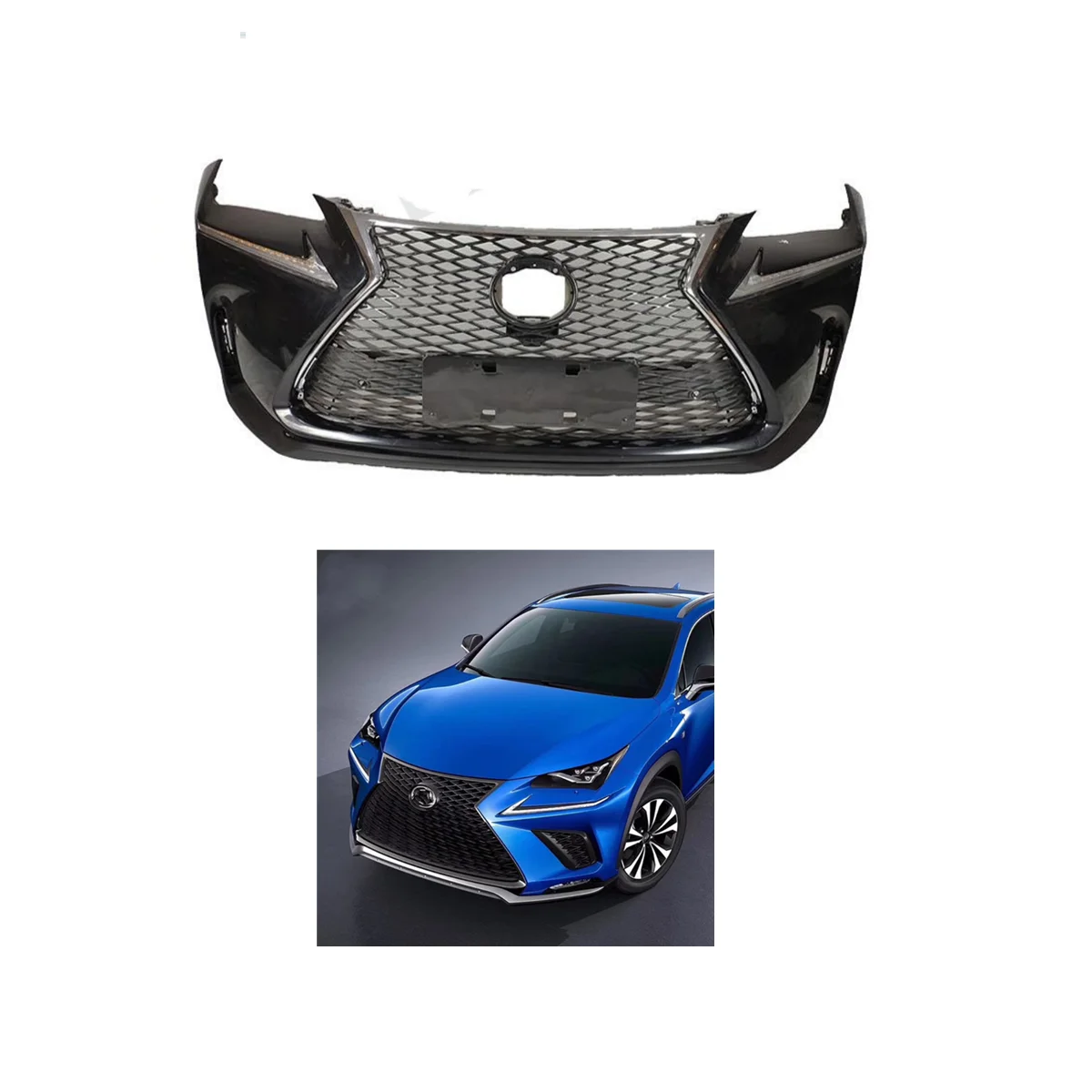 Lexus NX 300h Zubehör F спортивный передний столбик со встроенным грилем для 2015-2017 Lexus NX200 NX200t 300h обновление NX Body Kit