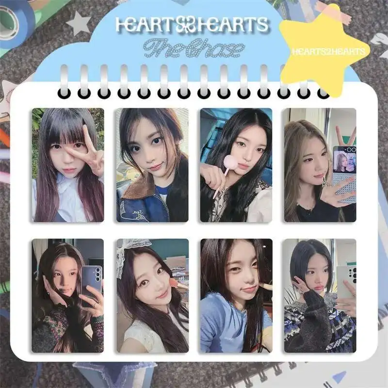 8 шт.компл. Hearts2Hearts Girl Group Альбом ЛОМО-карта H2H Альбом Маленькая открытка DMMP Открытка Мини-книга Фотокарта Коллекция девушек Подарок (art.: 3920cd447da8a) - 3920cd447da8a