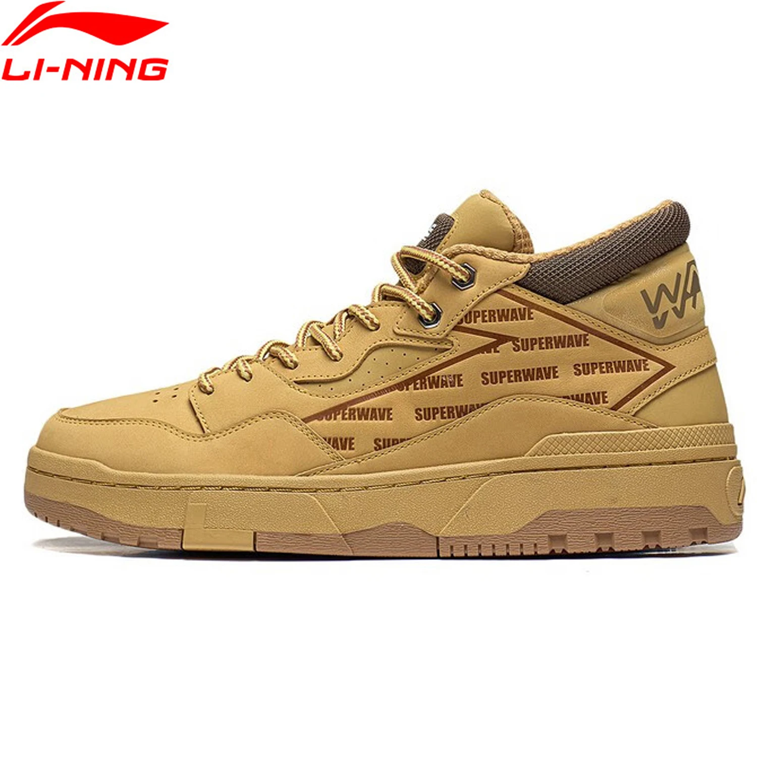 Мужская обувь Li-Ning со средней посадкой, Классическая Повседневная Удобная спортивная обувь со средней посадкой, носимые Прогулочные кроссовки AGCT361
